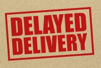 Problems with online shopping delivery delays