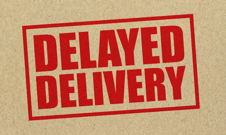 Problems with online shopping delivery delays